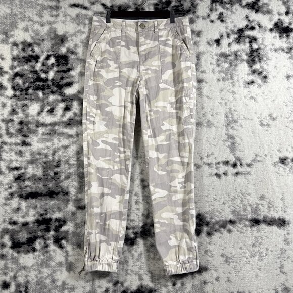 Democracy Absolution Jogger Pants Womens Size 2 Gray Camo Stretch Cargo - Picture 1 of 13